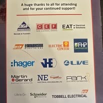 EAT Electrical Solutions listed as a sponsor of the EIC Yorkshire Christmas lunch